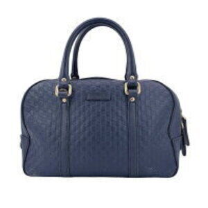 Gucci Logo ssima Boston Leather AO Handbag Bag